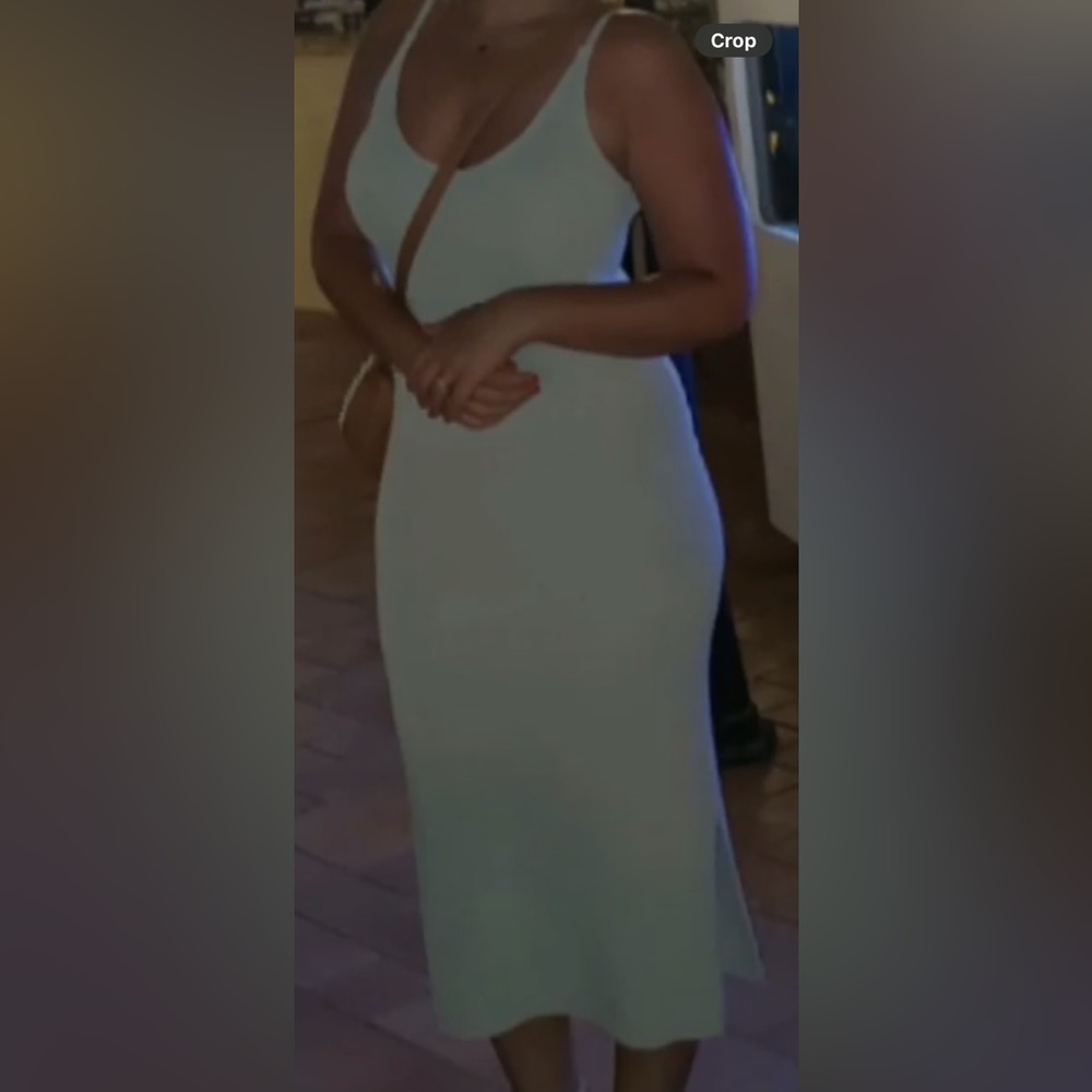 Leigh tan dress